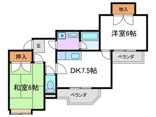 こあろーどＫＵＲＯＤＡの物件間取画像